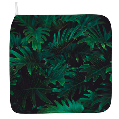 Tropical Fern Leaf Print Hand Towel