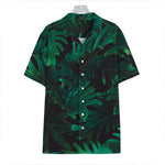 Tropical Fern Leaf Print Hawaiian Shirt