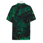 Tropical Fern Leaf Print Hawaiian Shirt