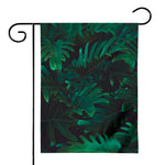 Tropical Fern Leaf Print House Flag