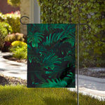 Tropical Fern Leaf Print House Flag