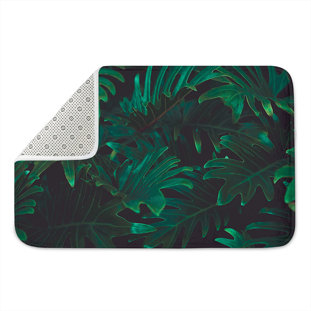 Tropical Fern Leaf Print Indoor Door Mat
