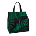 Tropical Fern Leaf Print Insulated Lunch Tote