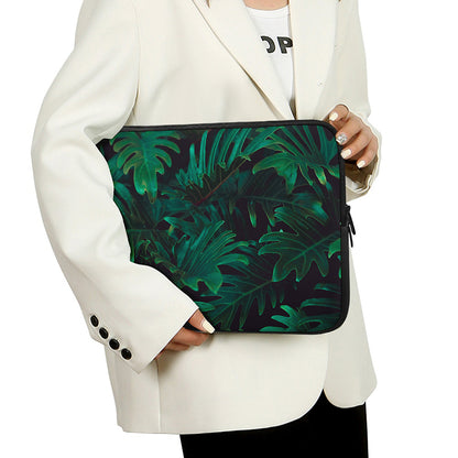 Tropical Fern Leaf Print Laptop Sleeve