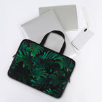 Tropical Fern Leaf Print Laptop Sleeve With Handle