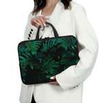 Tropical Fern Leaf Print Laptop Sleeve With Handle