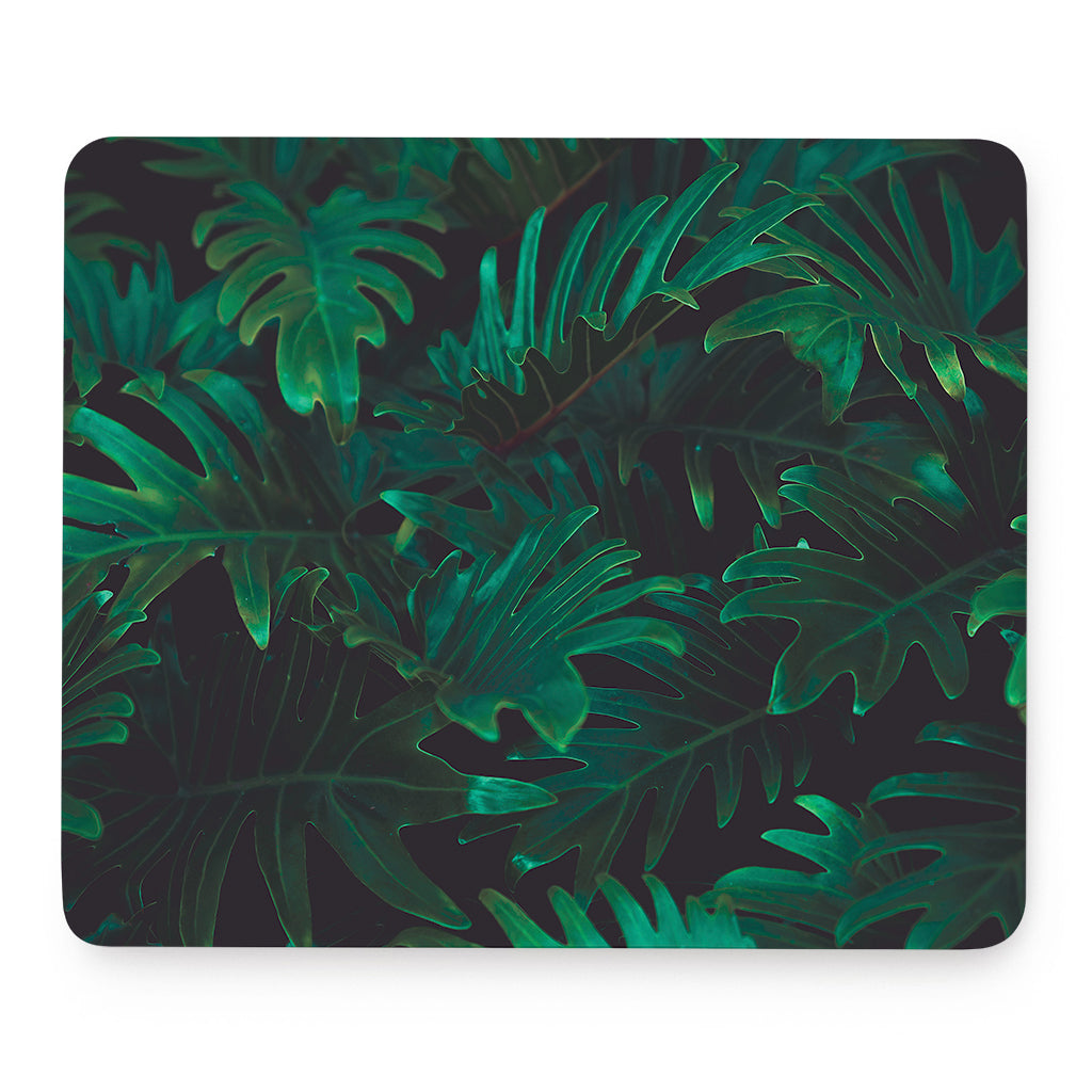 Tropical Fern Leaf Print Mouse Pad