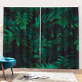 Tropical Fern Leaf Print Pencil Pleat Curtains