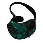 Tropical Fern Leaf Print Pet Sling Carrier