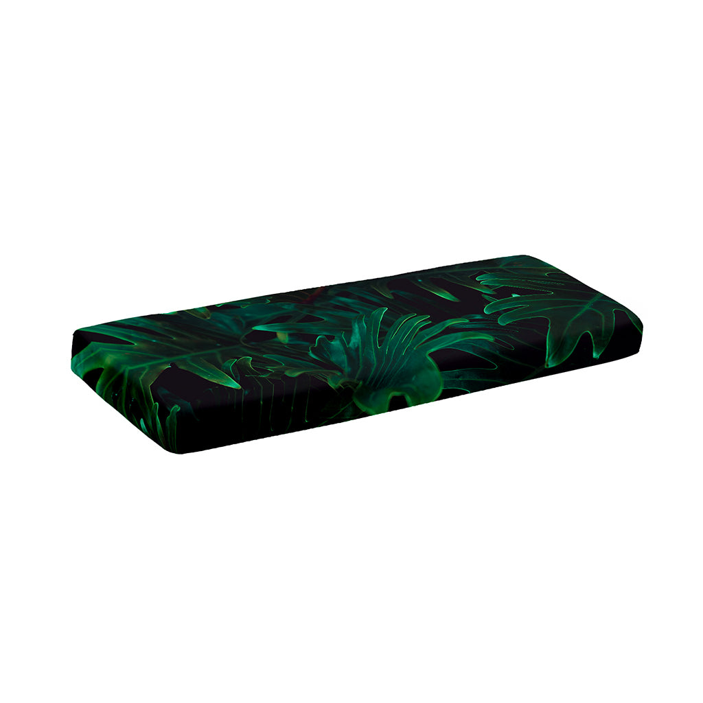 Tropical Fern Leaf Print Piano Keyboard Cover