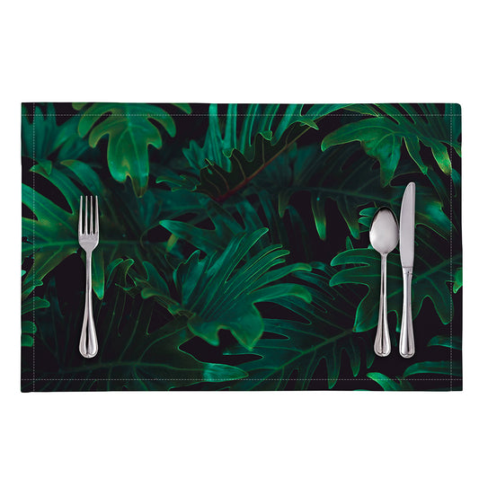 Tropical Fern Leaf Print Placemat
