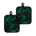 Tropical Fern Leaf Print Pot Holders