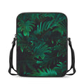 Tropical Fern Leaf Print Rectangular Crossbody Bag