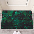 Tropical Fern Leaf Print Rubber Doormat