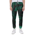 Tropical Fern Leaf Print Joggers