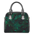 Tropical Fern Leaf Print Shoulder Handbag