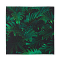 Tropical Fern Leaf Print Silk Bandana