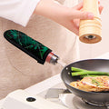 Tropical Fern Leaf Print Skillet Handle Cover