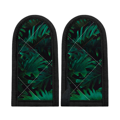 Tropical Fern Leaf Print Skillet Handle Cover