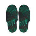 Tropical Fern Leaf Print Slippers