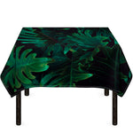 Tropical Fern Leaf Print Tablecloth