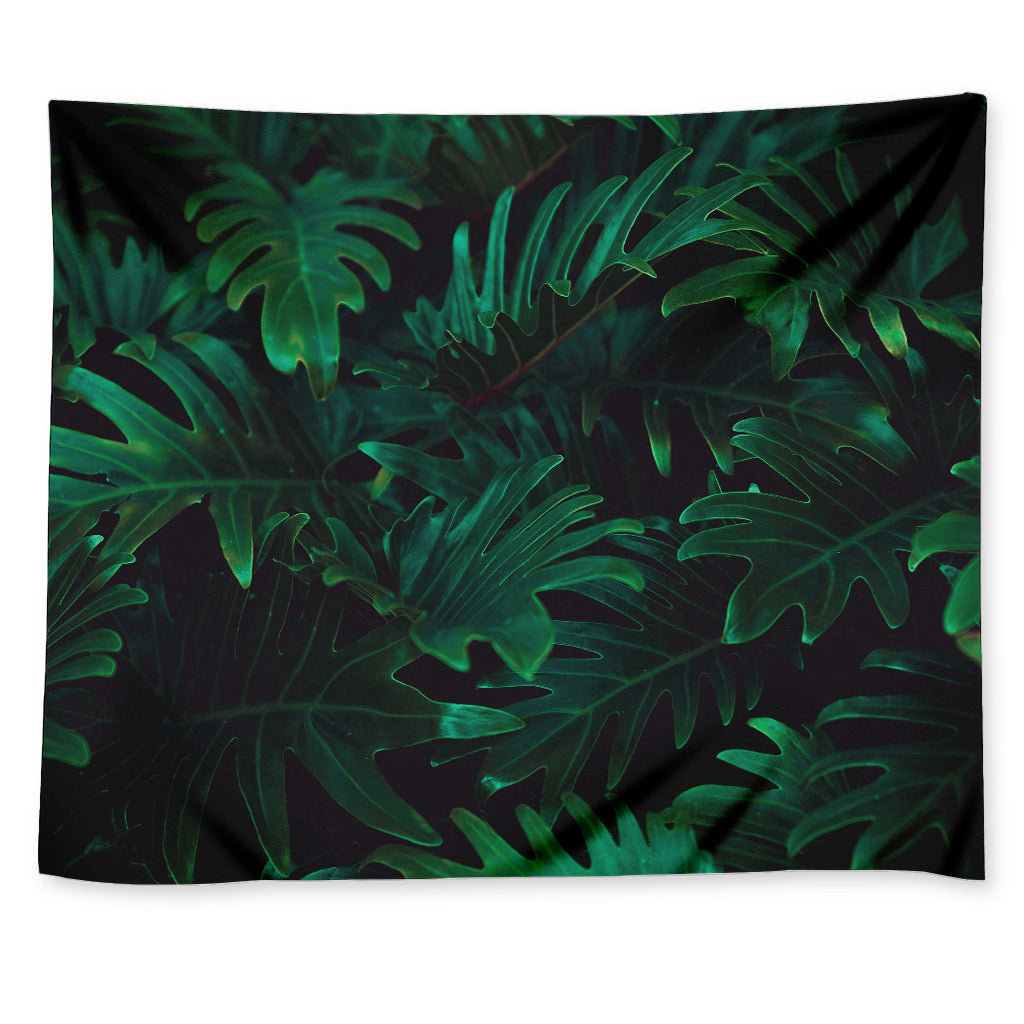 Tropical Fern Leaf Print Tapestry