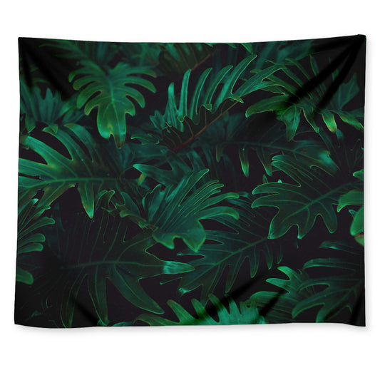 Tropical Fern Leaf Print Tapestry
