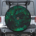 Tropical Fern Leaf Print Tire Cover With Camera Hole