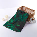 Tropical Fern Leaf Print Towel