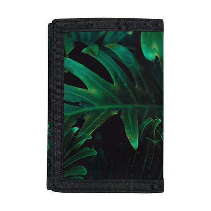 Tropical Fern Leaf Print Trifold Wallet