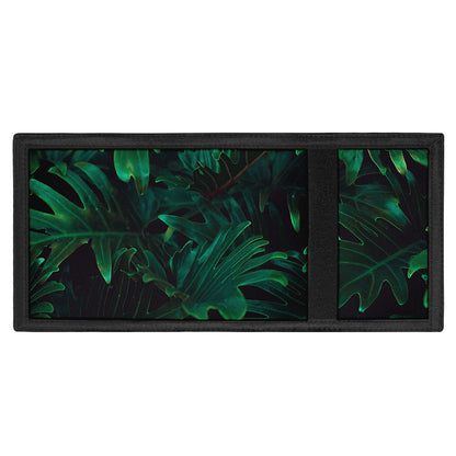 Tropical Fern Leaf Print Trifold Wallet