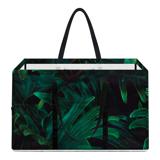 Tropical Fern Leaf Print Utility Tote Bag