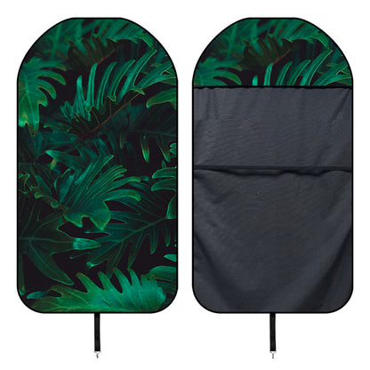 Tropical Fern Leaf Print Waterproof Car Seat Cover
