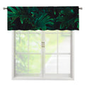 Tropical Fern Leaf Print Window Valance
