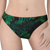 Tropical Fern Leaf Print Women's Thong