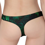 Tropical Fern Leaf Print Women's Thong