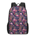 Tropical Flamingo Aloha Pattern Print 17 Inch Backpack