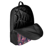 Tropical Flamingo Aloha Pattern Print 17 Inch Backpack