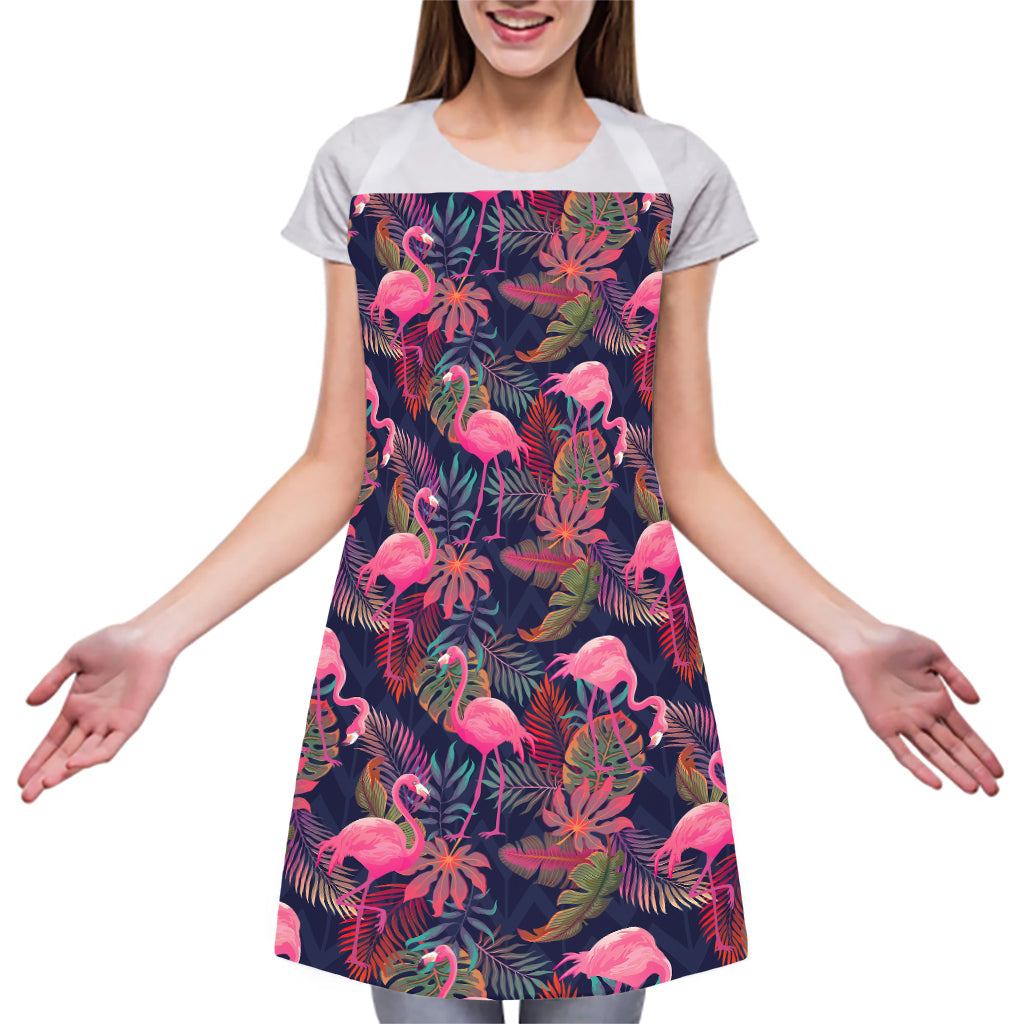 Tropical Flamingo Aloha Pattern Print Adjustable Apron