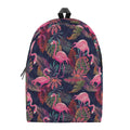 Tropical Flamingo Aloha Pattern Print School Backpack