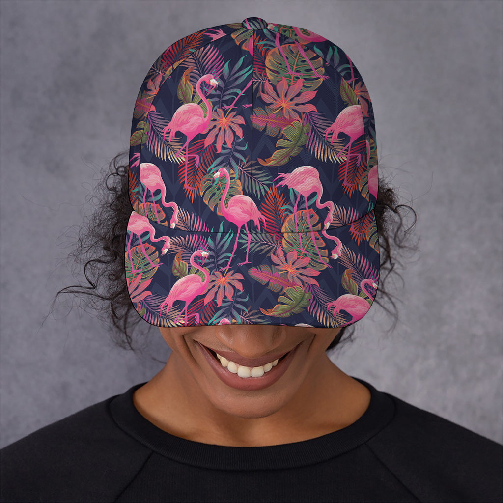 Tropical Flamingo Aloha Pattern Print Baseball Cap