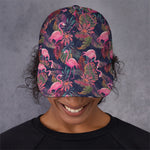 Tropical Flamingo Aloha Pattern Print Baseball Cap
