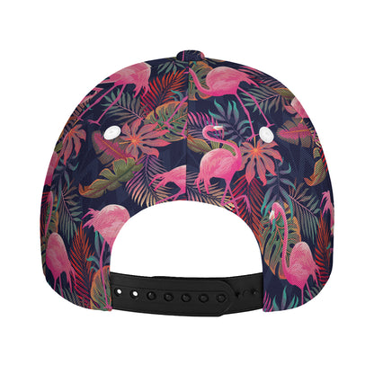 Tropical Flamingo Aloha Pattern Print Baseball Cap