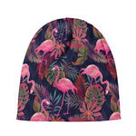 Tropical Flamingo Aloha Pattern Print Beanie