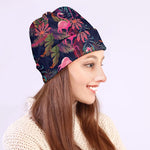 Tropical Flamingo Aloha Pattern Print Beanie