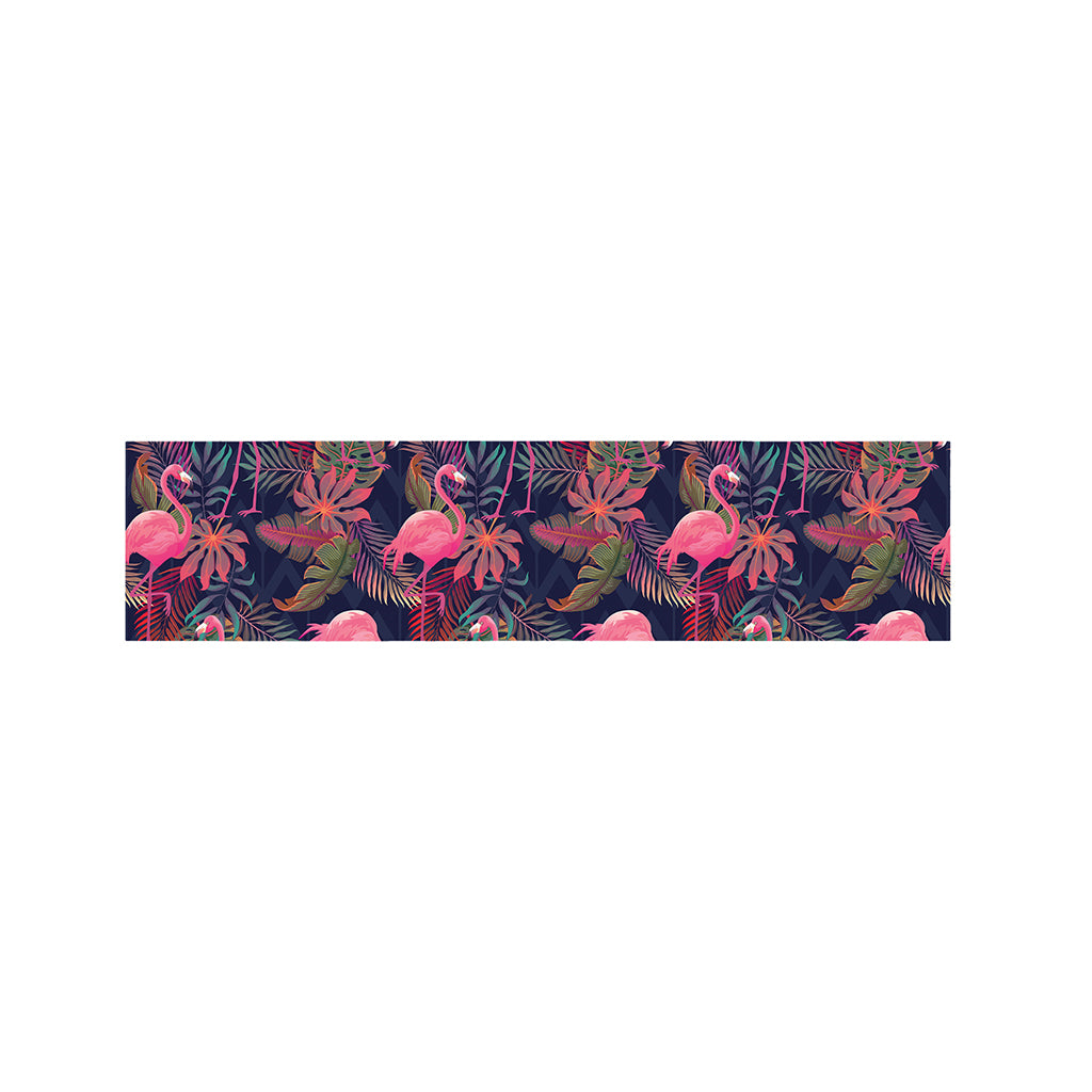 Tropical Flamingo Aloha Pattern Print Bed Runner