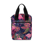 Tropical Flamingo Aloha Pattern Print Bible Tote Bag