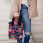 Tropical Flamingo Aloha Pattern Print Bible Tote Bag