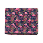 Tropical Flamingo Aloha Pattern Print Bifold Wallet