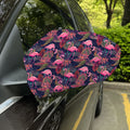 Tropical Flamingo Aloha Pattern Print Car Side Mirror Covers